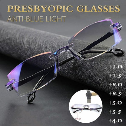 factory direct sale🔥 Fashion Progressive Multifocus Reading Glasses Anti-Blue Rays Readers for Computer Work,Driving,Outdoors