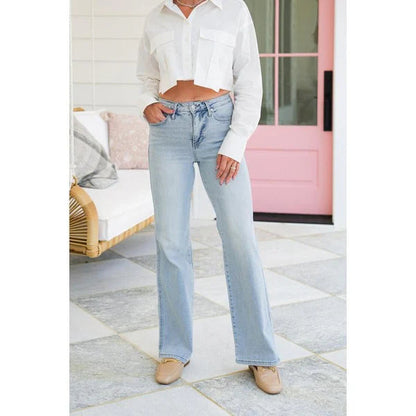 🌷Fashion new products 50% off🌸Women's Vintage High Waist Straight Leg Jeans