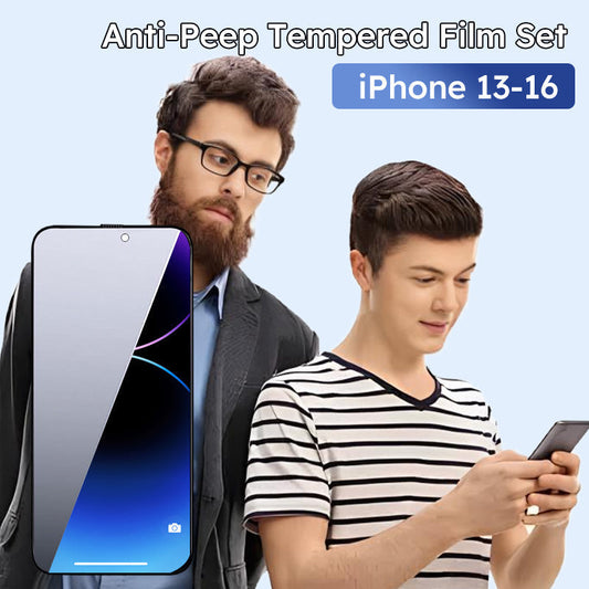 🔥Buy 1 Get 1 FREE🔥Multi-Angle Anti-Peep Tempered Film Set for iPhone