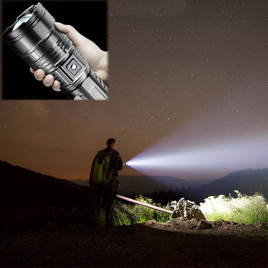 🔥Hot sale 50% OFF🔥Multifunctional White Laser Telescopic Zoom Tactical Flashlight